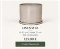OONA LINEN 43 Blumentopf Beige